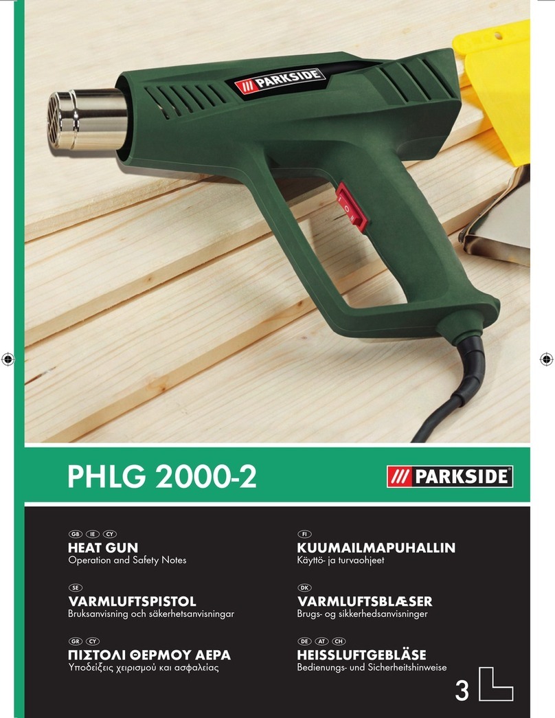 Parkside KH 3040 HEAT GUN Operation and safety notes