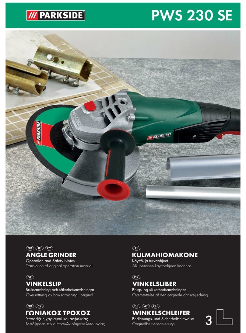 Parkside KH 3039 ANGLE GRINDER manual