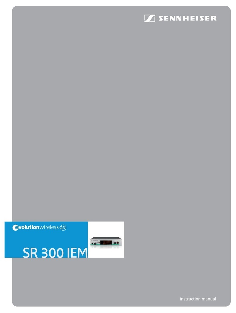 Sennheiser SR 300 IEM G3 - 01-09 instruction manual Sennheiser SR 300 IEM G3 - 01-09 instruction manual
