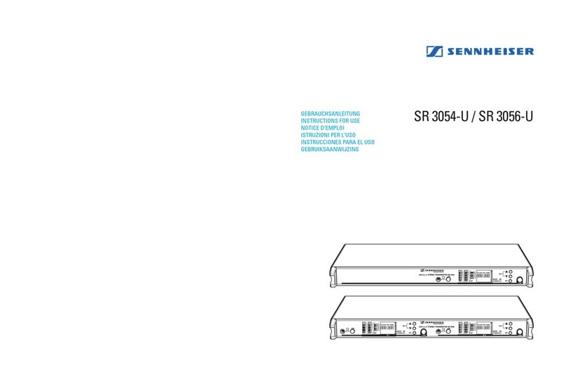 Sennheiser SR 3054 User manual Sennheiser SR 3054 User manual