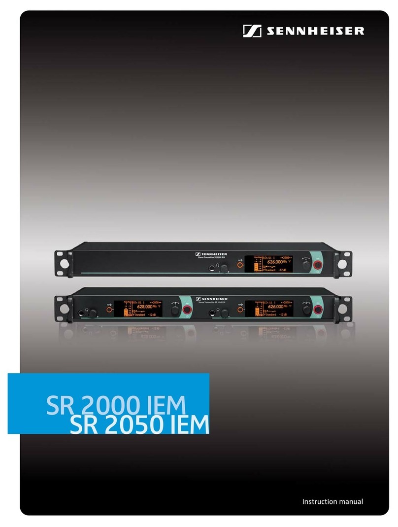 Sennheiser SR 2000 IEM - 01-09 User manual