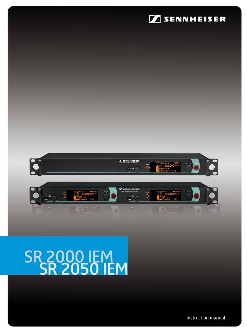 Sennheiser SR 2050 IEM instruction manual