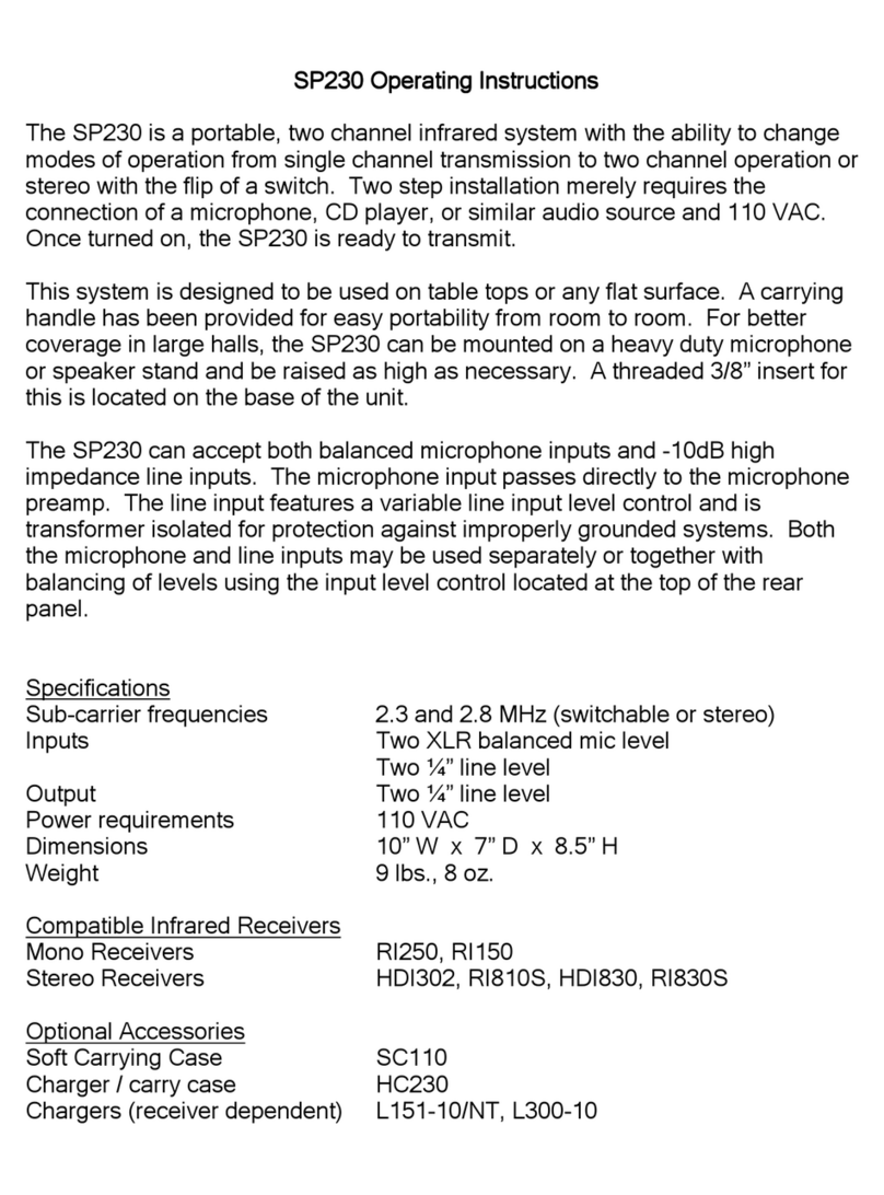Sennheiser SP230 manual
