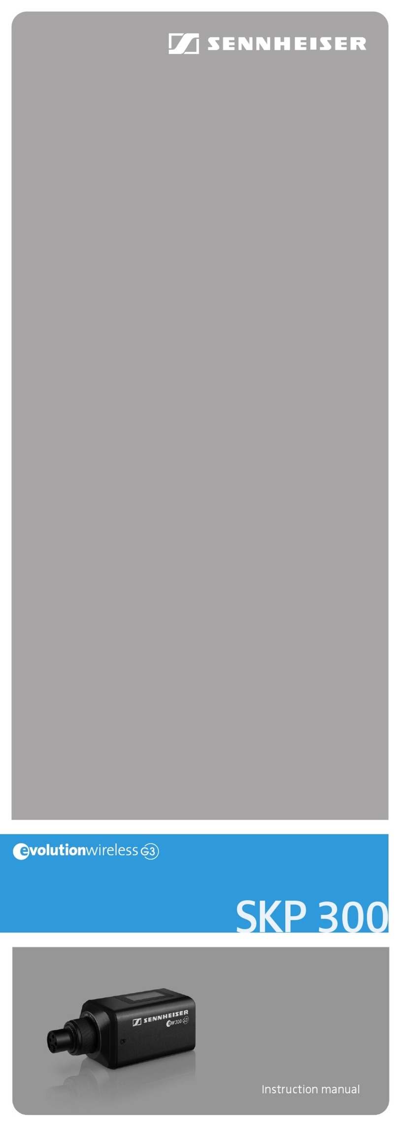Sennheiser SKP 300 G3 User manual