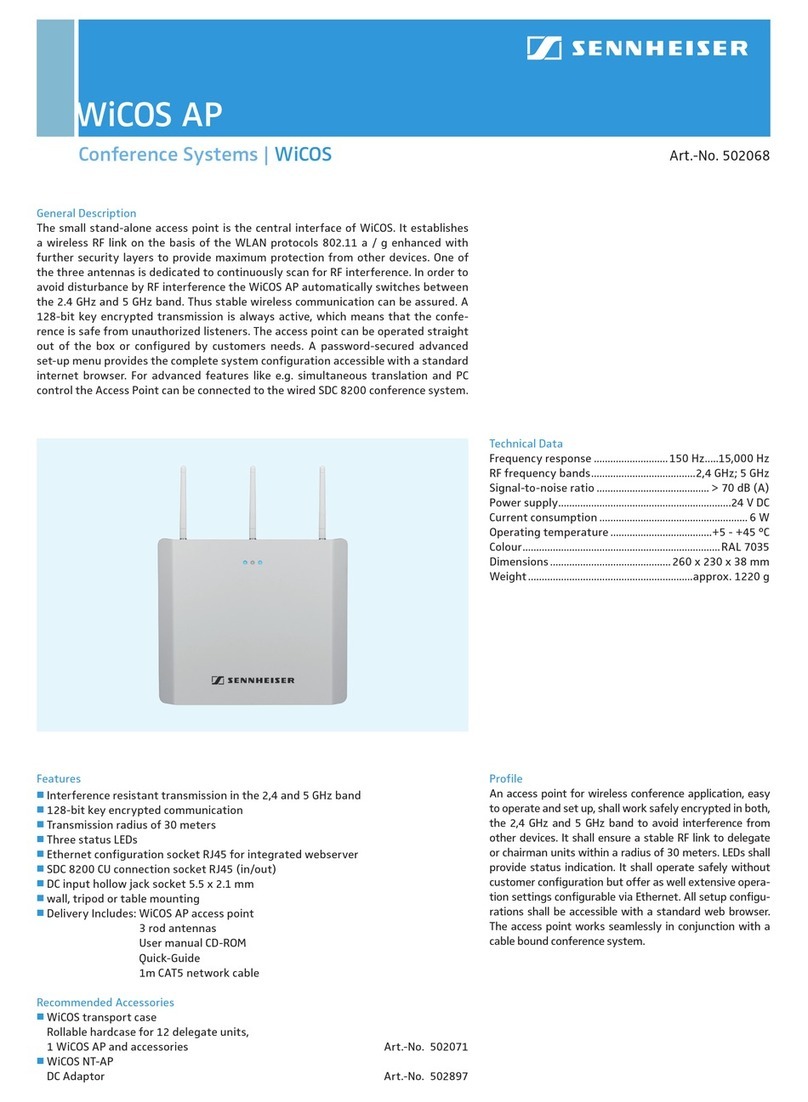 Sennheiser WICOS AP Product sheet