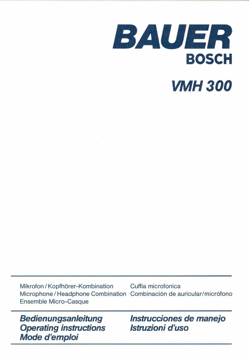 Bosch VHM 300 User manual Bosch VHM 300 User manual