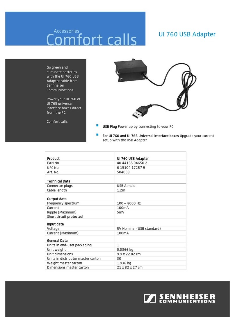Sennheiser UI 760 Instruction manual