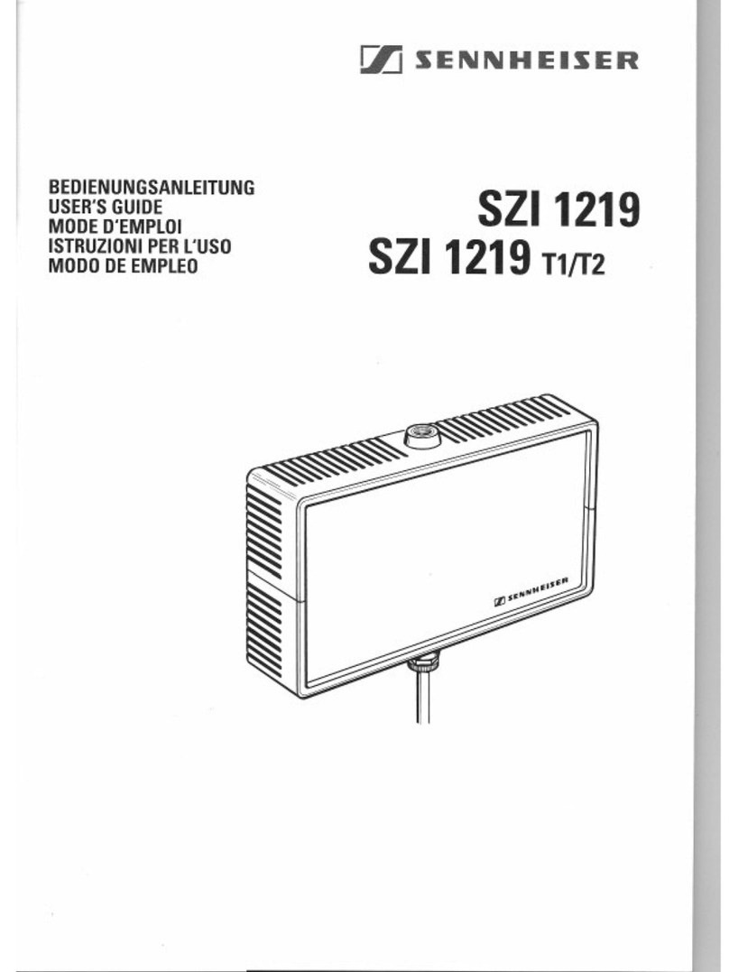 Sennheiser SZI 1219 manual