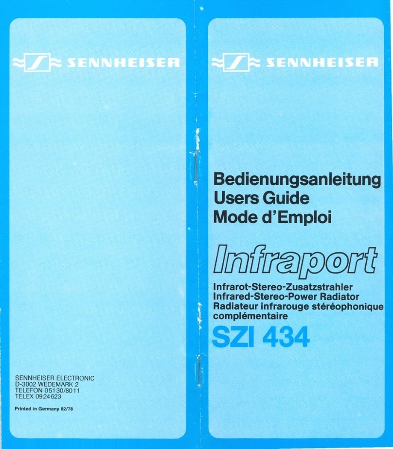Sennheiser SZI 434 manual