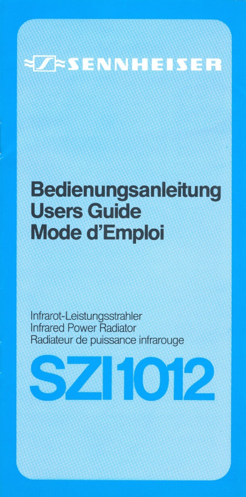 Sennheiser SZI 1012 User manual