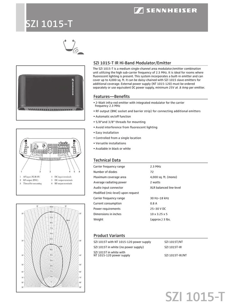 Sennheiser SZI 1015-T specification