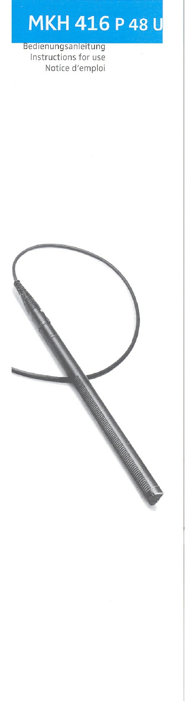 Sennheiser MKH 416 P 48 U manual