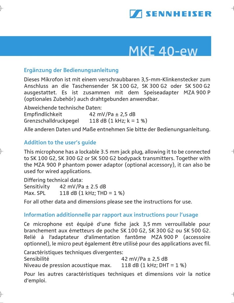 Sennheiser MKE 40-ew manual