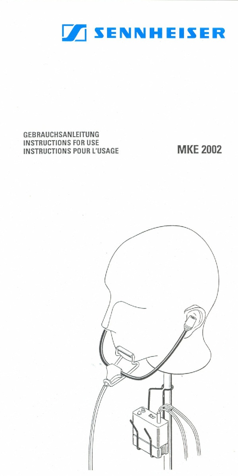 Sennheiser MKE 2002 manual