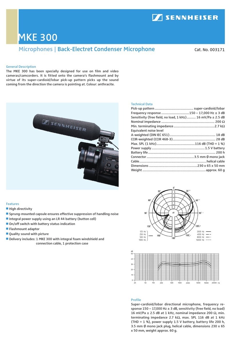 Sennheiser MKE 300 Product sheet