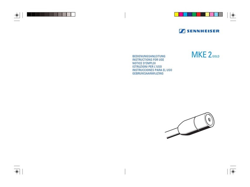 Sennheiser MKE 2 Gold User manual Sennheiser MKE 2 Gold User manual