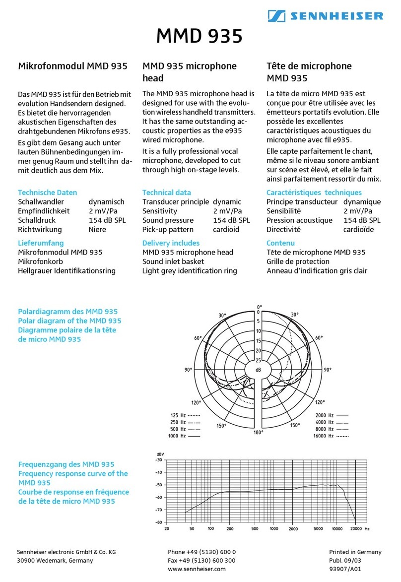 Sennheiser MMD 935 specification