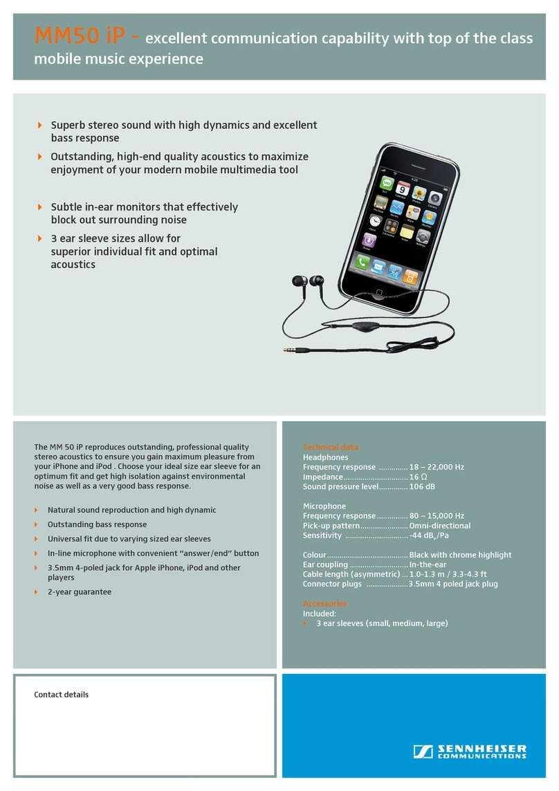 Sennheiser MM 50 Product sheet