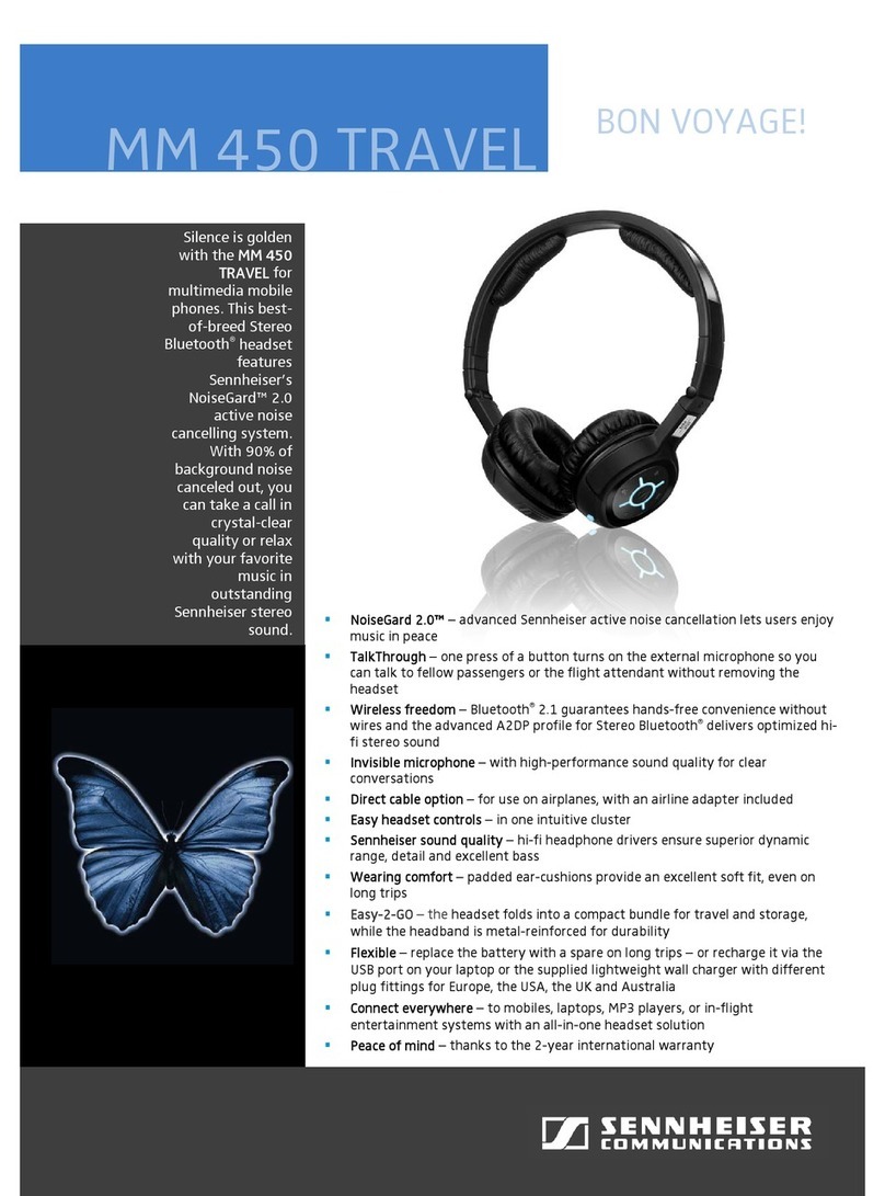 Sennheiser MM 450 TRAVEL datasheet