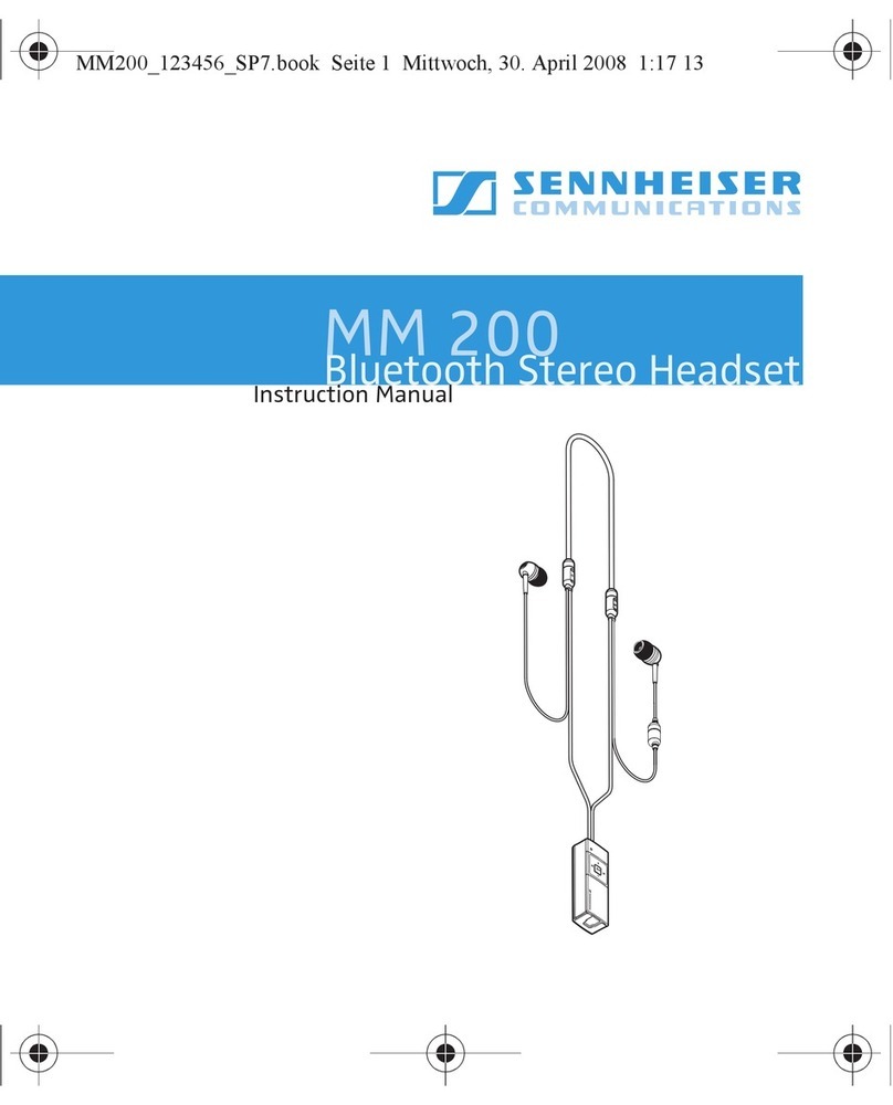 Sennheiser MM 200 User manual
