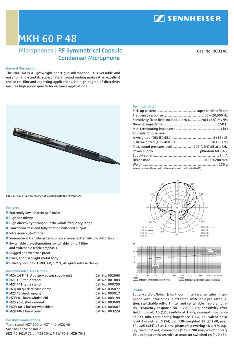Sennheiser MKH 60 Product sheet