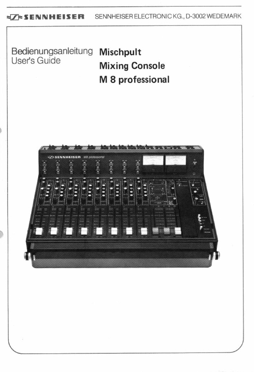Sennheiser M 8 PRO manual