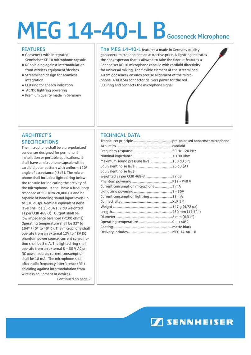 Sennheiser MEG 14-40-L B Specifications