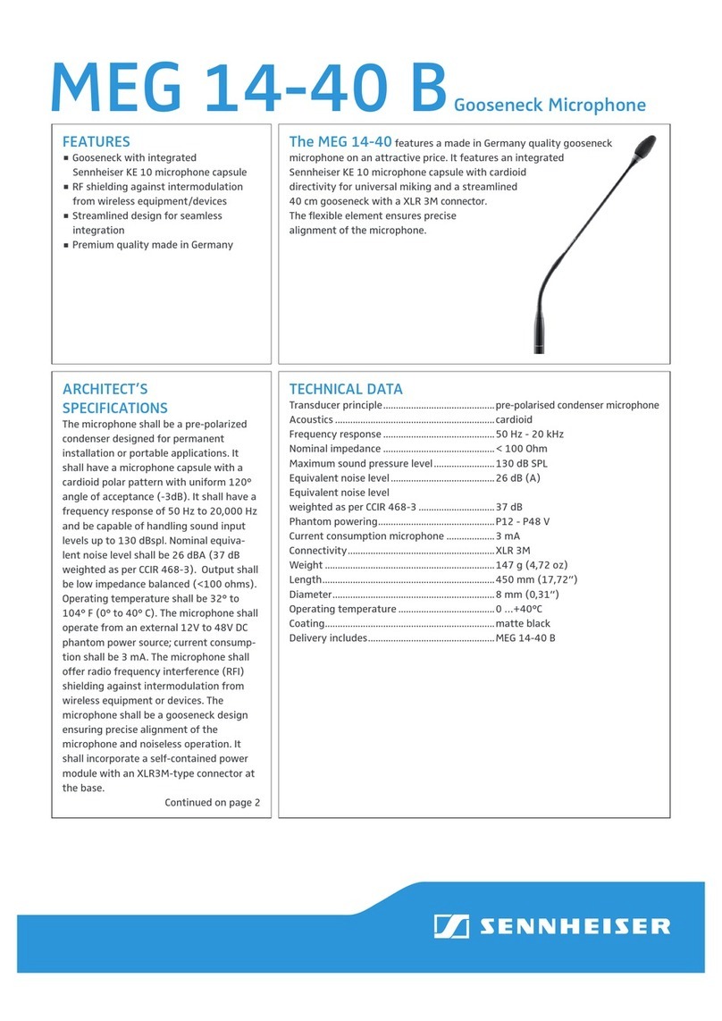 Sennheiser MEG 14-40 Specifications