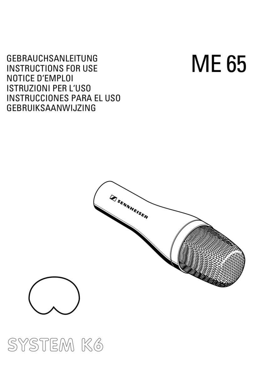Sennheiser ME 65 Instructions for use