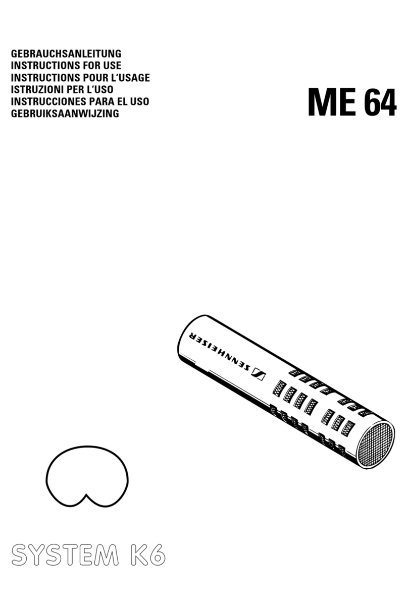 Sennheiser ME 64 Instructions for use