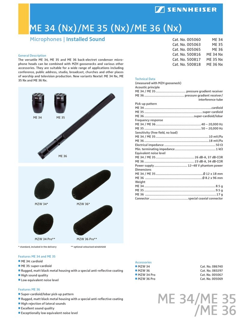 Sennheiser ME 35 Product sheet