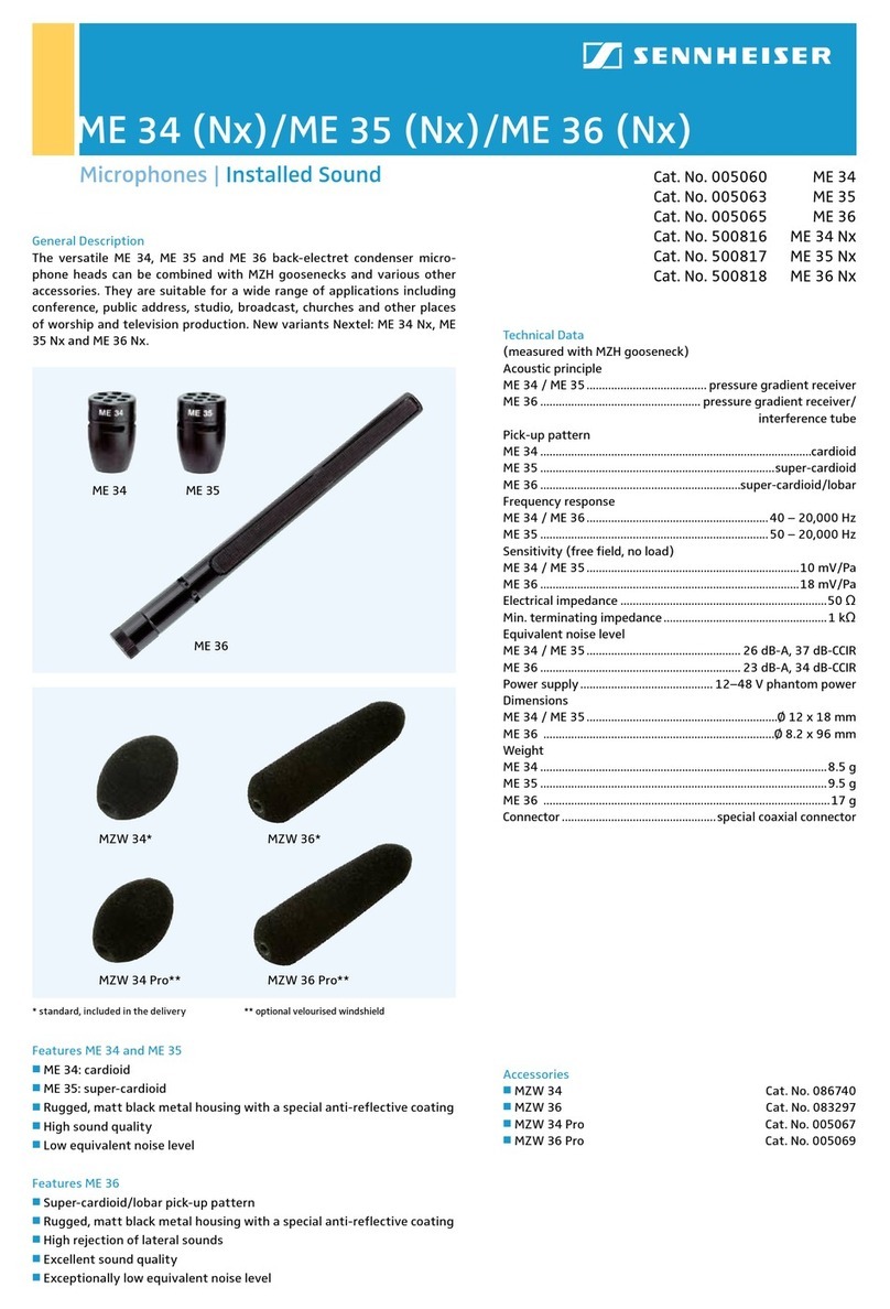 Sennheiser ME 35 datasheet
