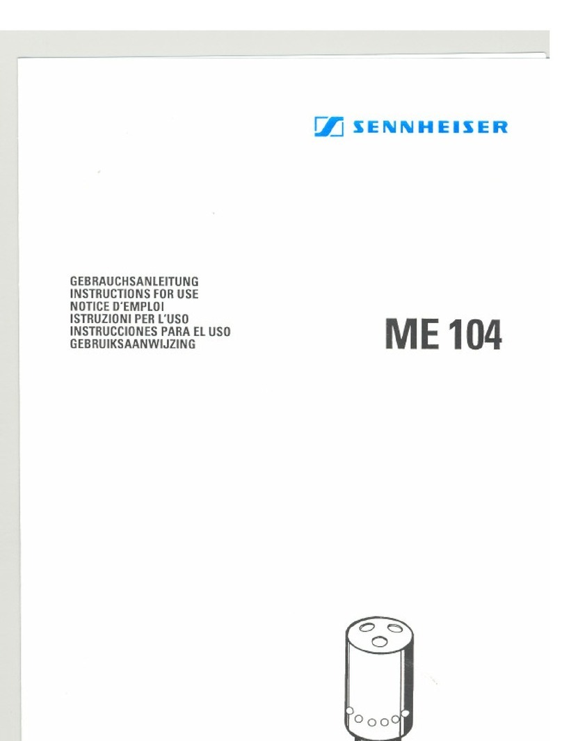 Sennheiser ME 104 - 09-95 manual