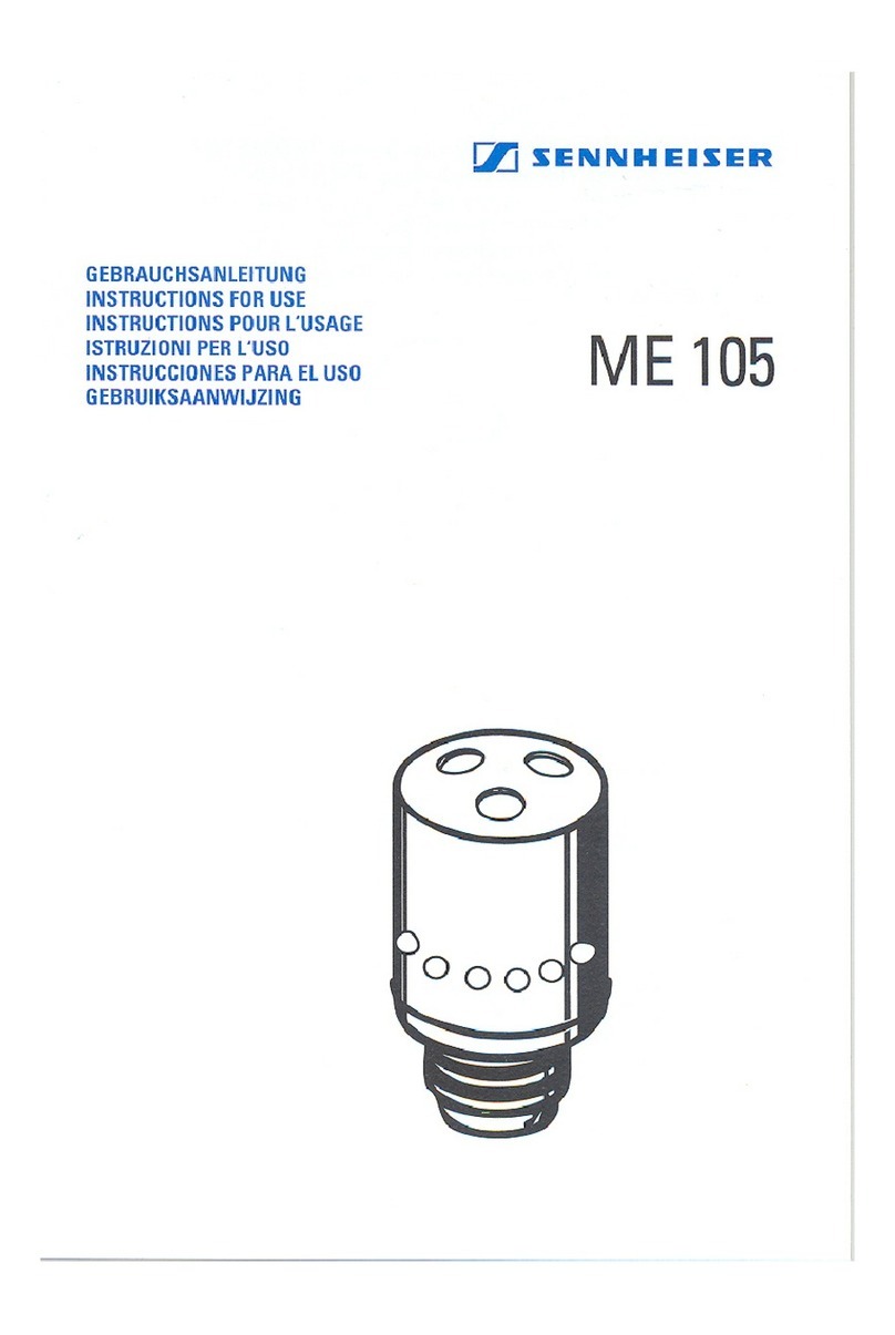 Sennheiser ME 105 - 06-02 manual