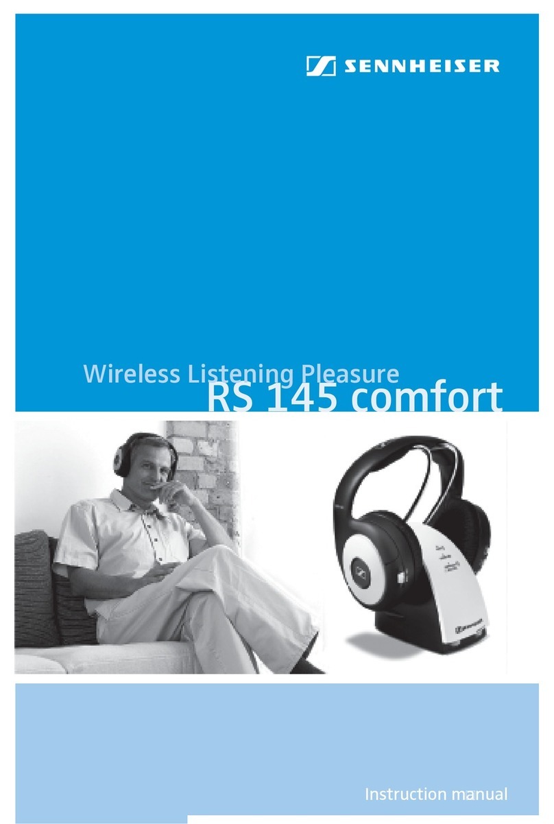 Sennheiser RS 145 COMFORT - 09-08 User manual