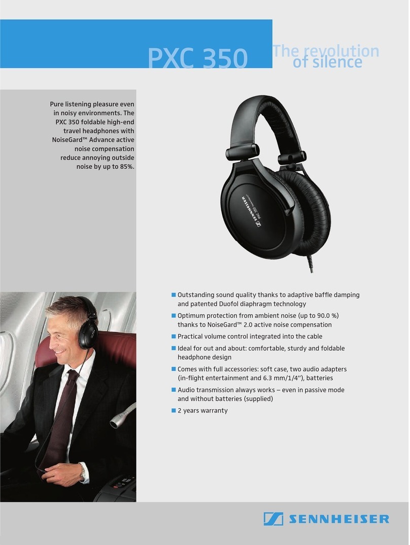 Sennheiser PXC 350 User manual