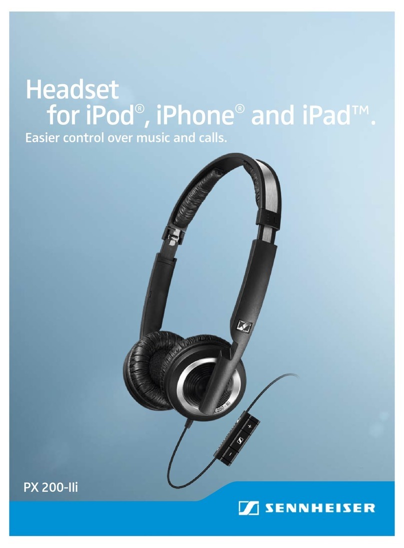 Sennheiser PX 200-LLI datasheet