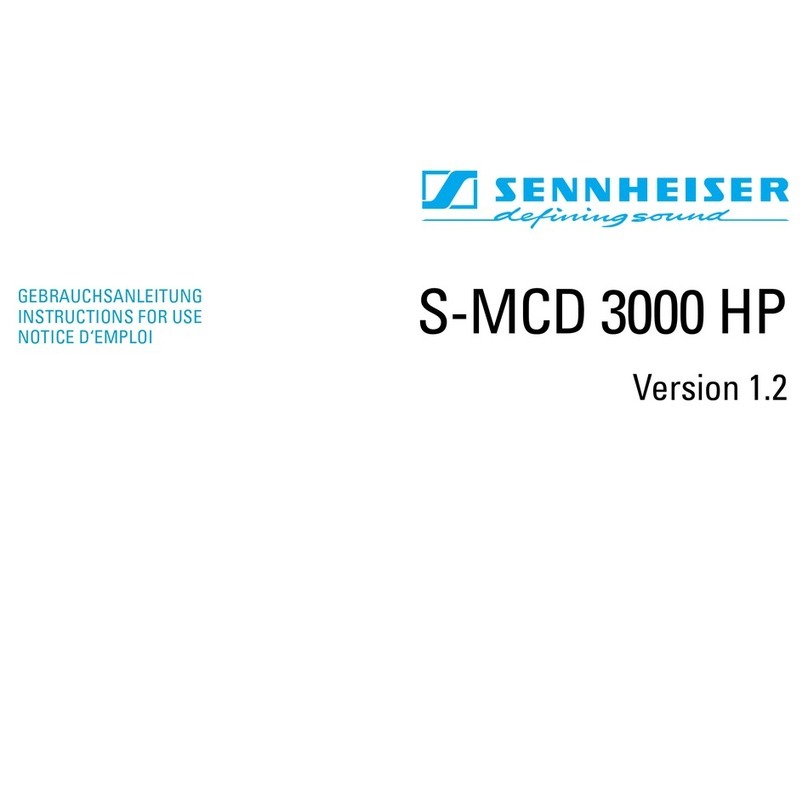 Sennheiser S-MCD 3000 HP - V1.2 Instructions for use