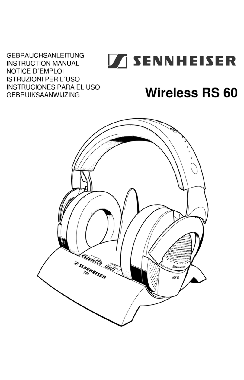 Sennheiser RS 60 User manual