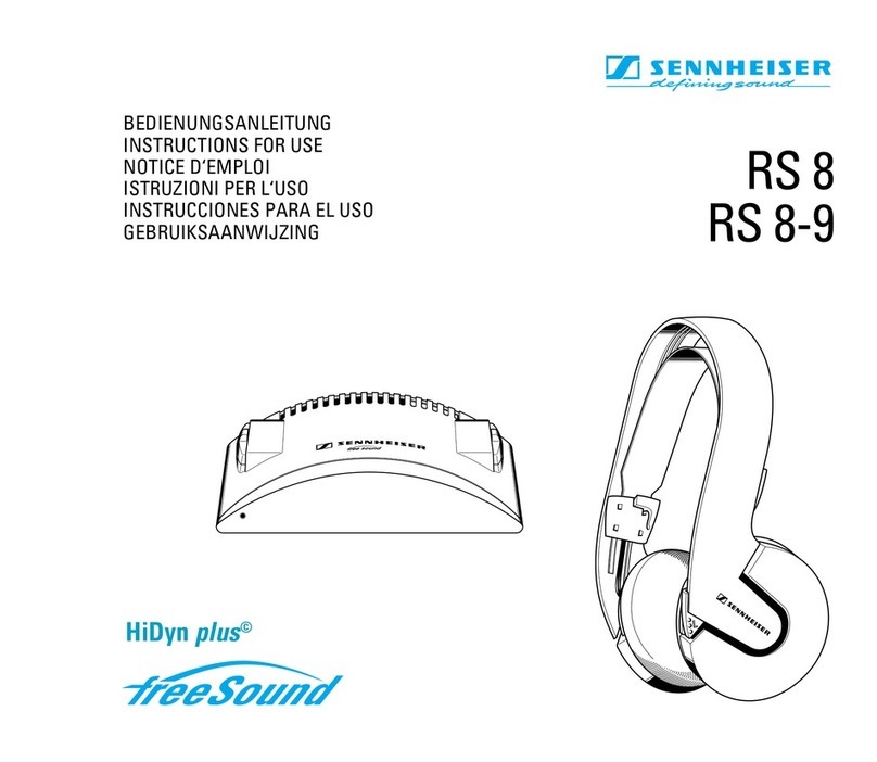 Sennheiser RS 8 Instructions for use