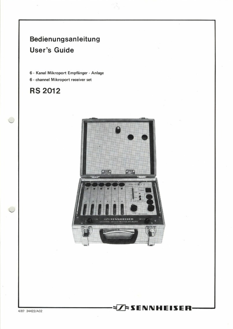 Sennheiser RS 2012 User manual