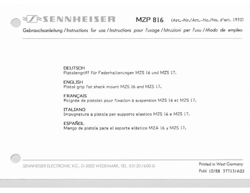 Sennheiser MZP 816 manual