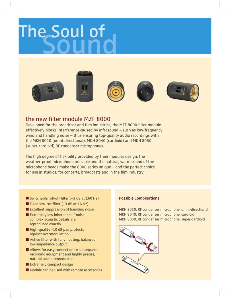 Sennheiser MZF 8000 Product sheet