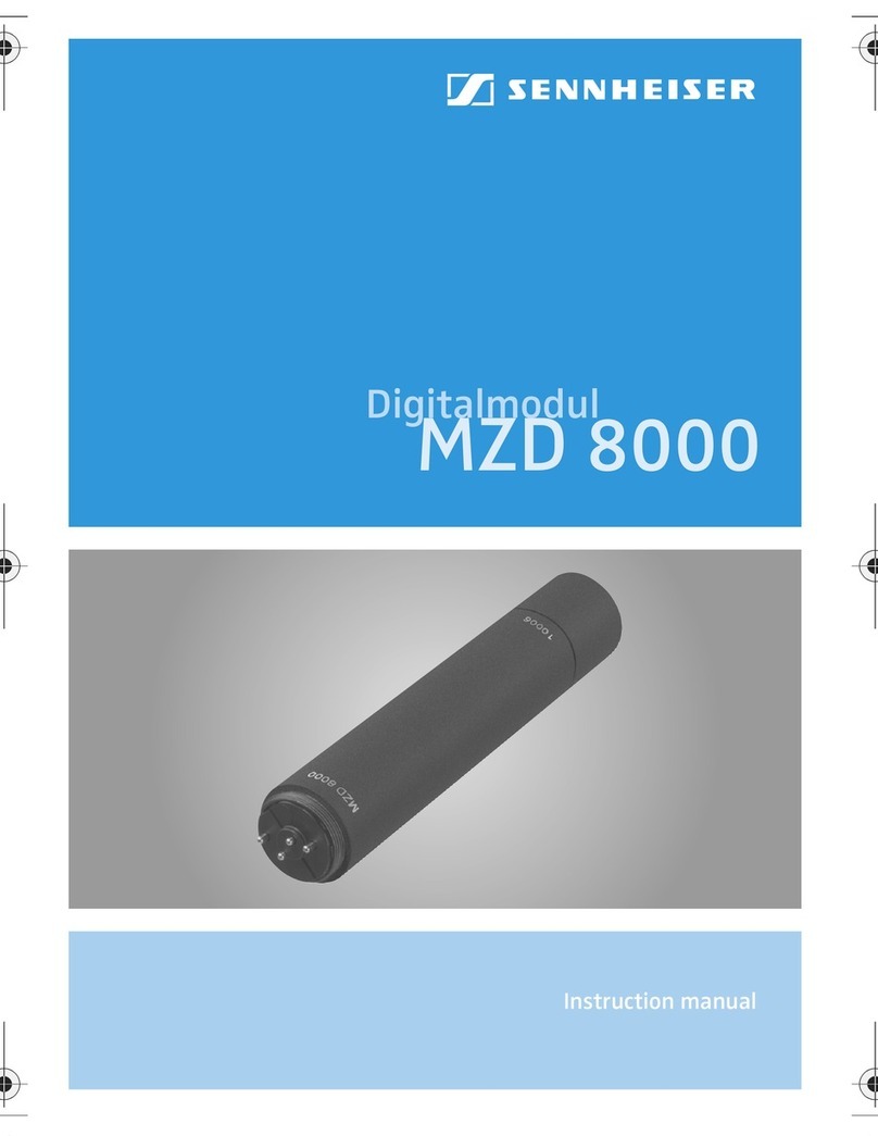 Sennheiser MZD 8000 User manual