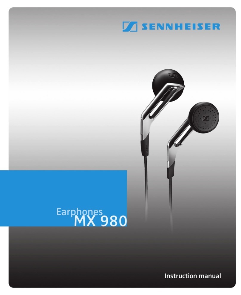 Sennheiser MX 980 instruction manual