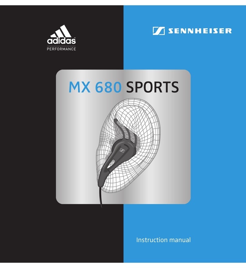 Sennheiser MX 680 SPORTS - 10-09 instruction manual