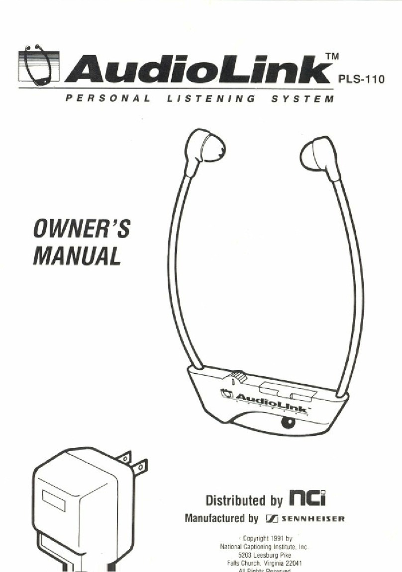 AudioLink PLS-110 manual