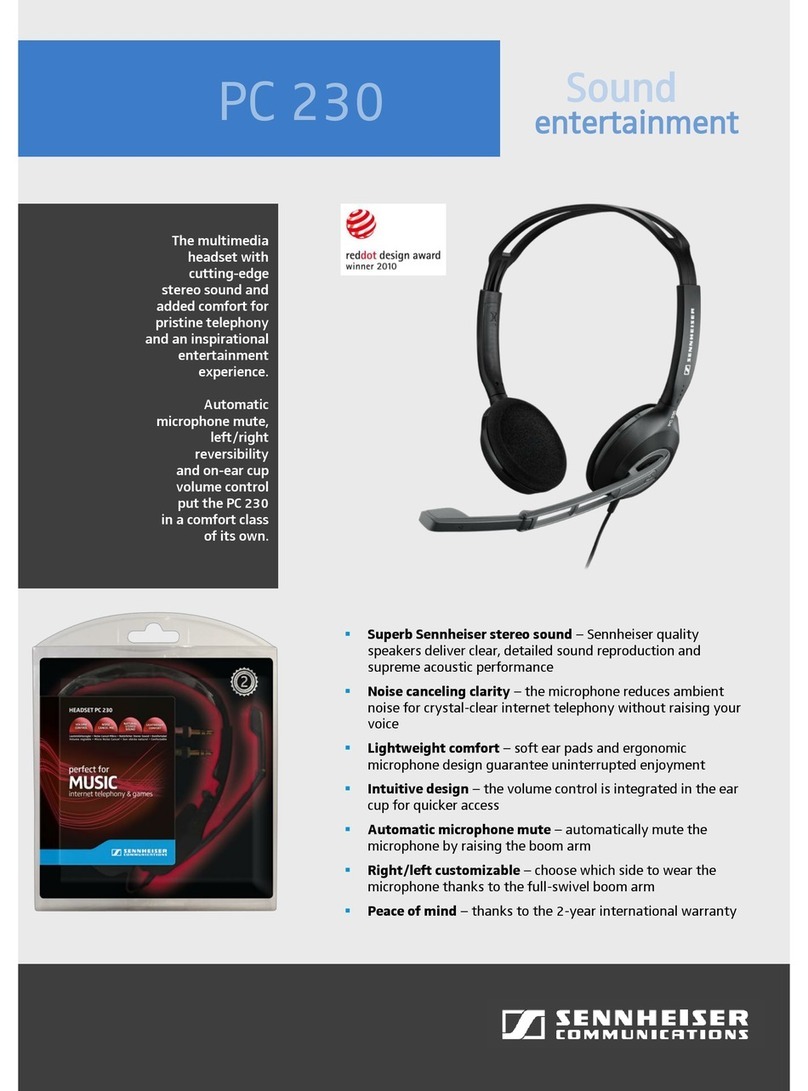 Sennheiser PC 230 datasheet