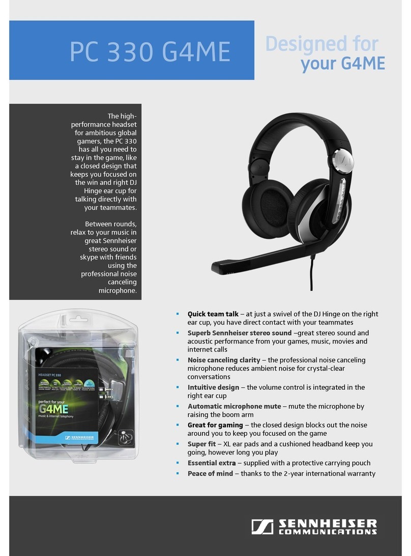 Sennheiser PC 330 G4ME User manual