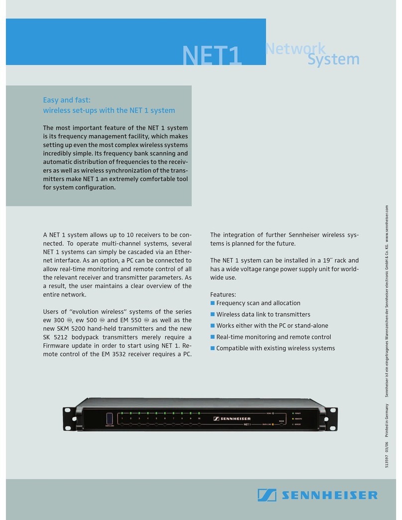 Sennheiser NET 1 Product sheet